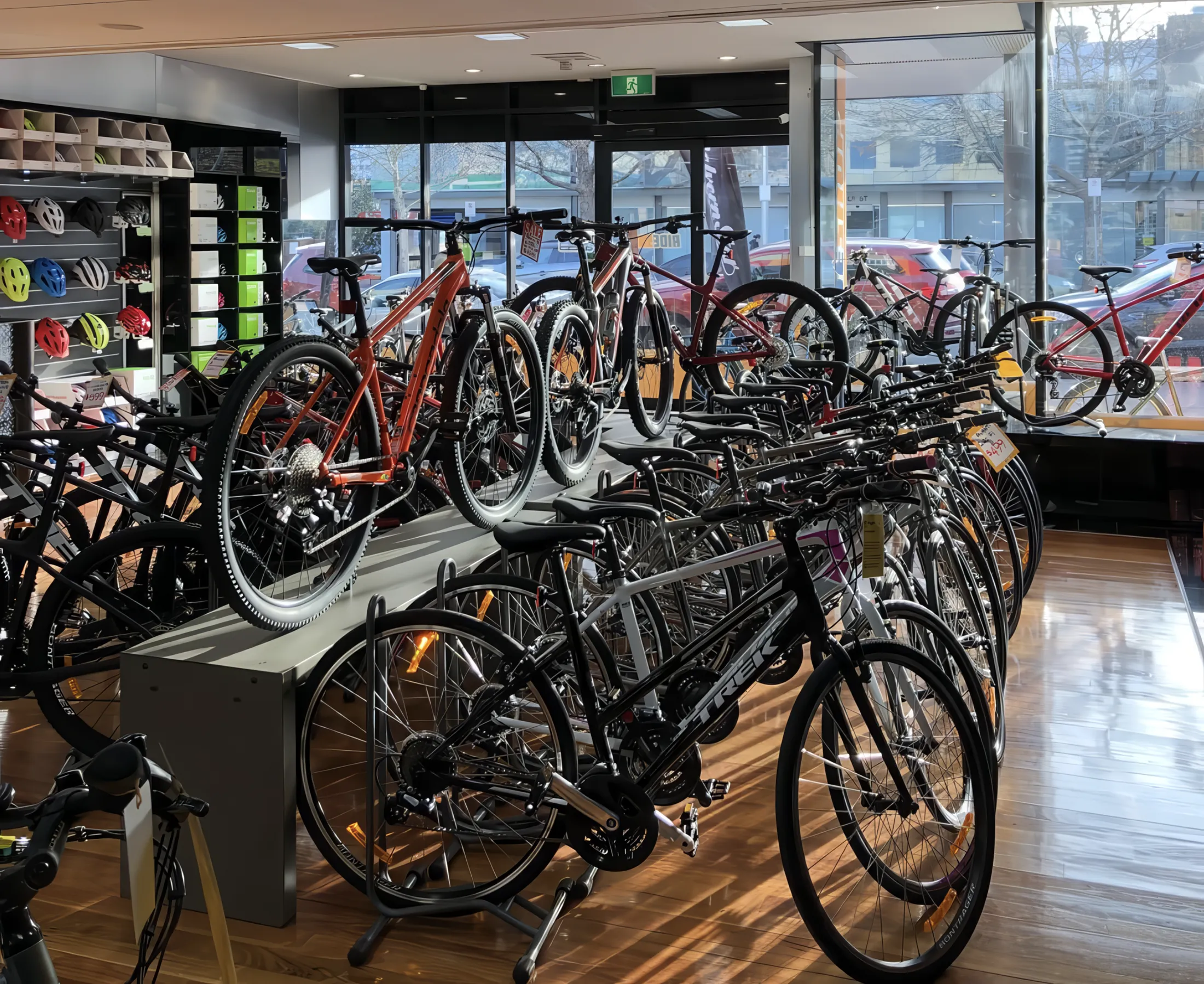 Inside Ride Shop on Lonsdale Street, Braddon